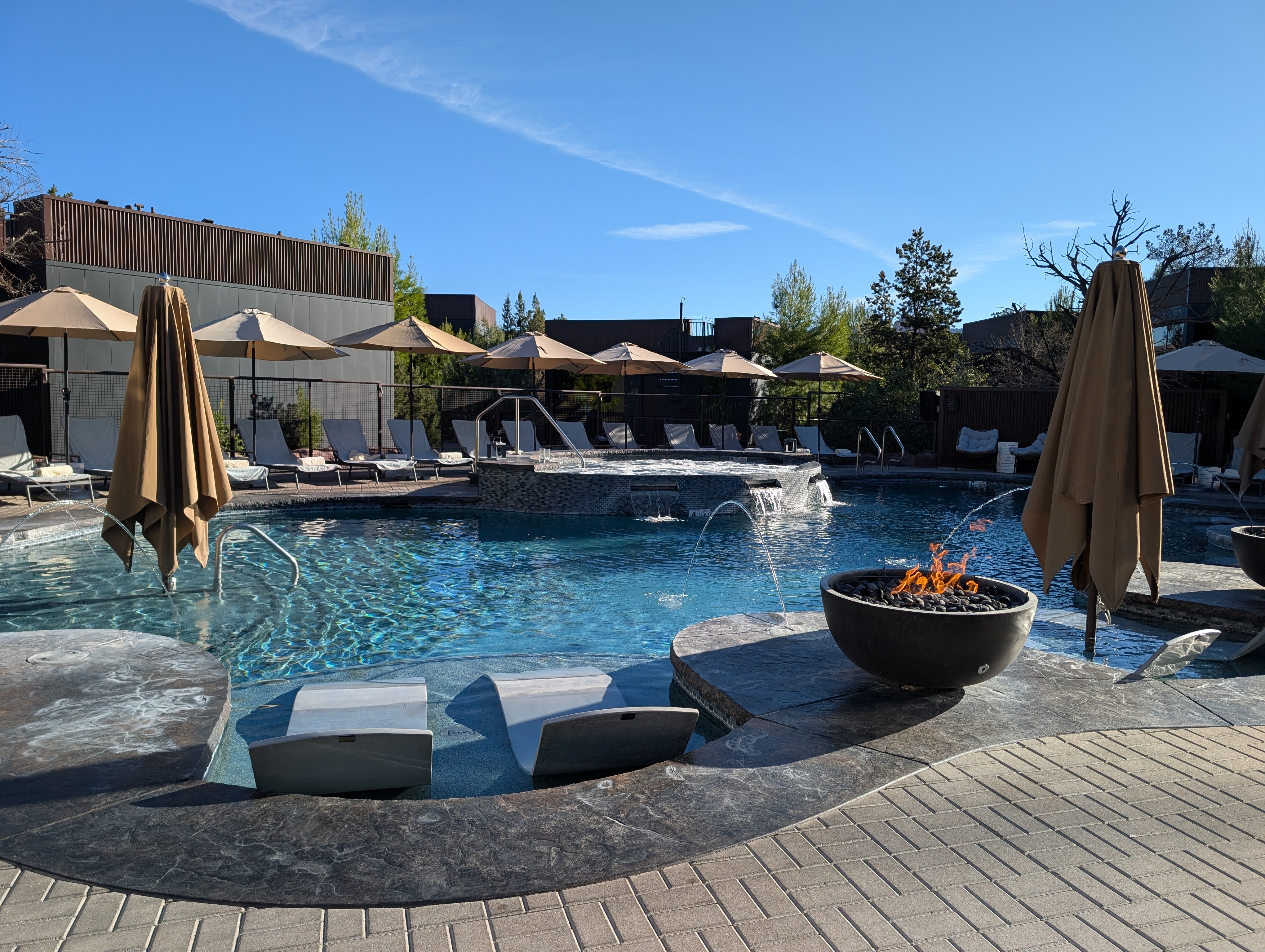 Relaxing pool area at Ambiente Resort