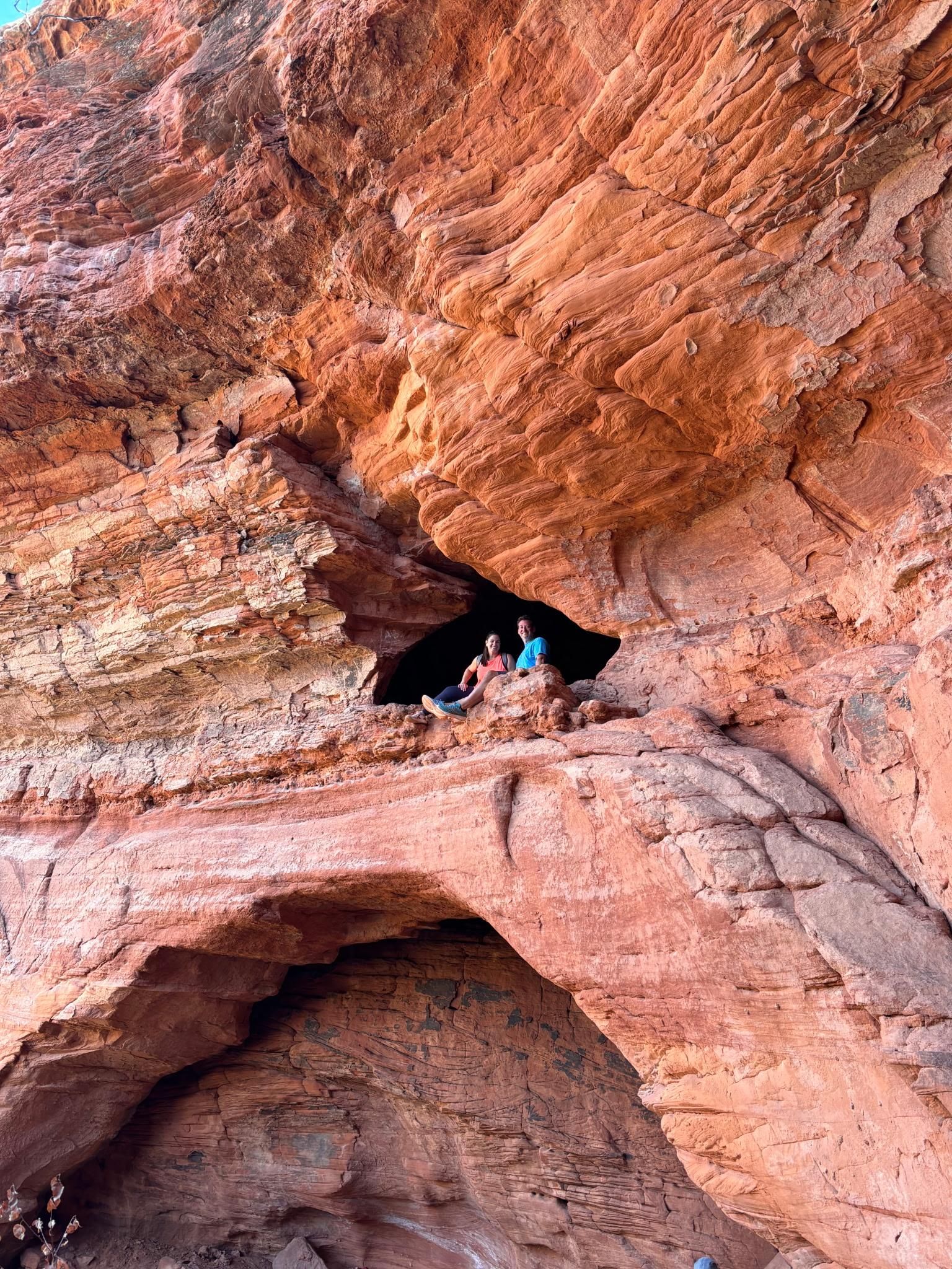 Inside the ancient Soldiers Pass Cave formation