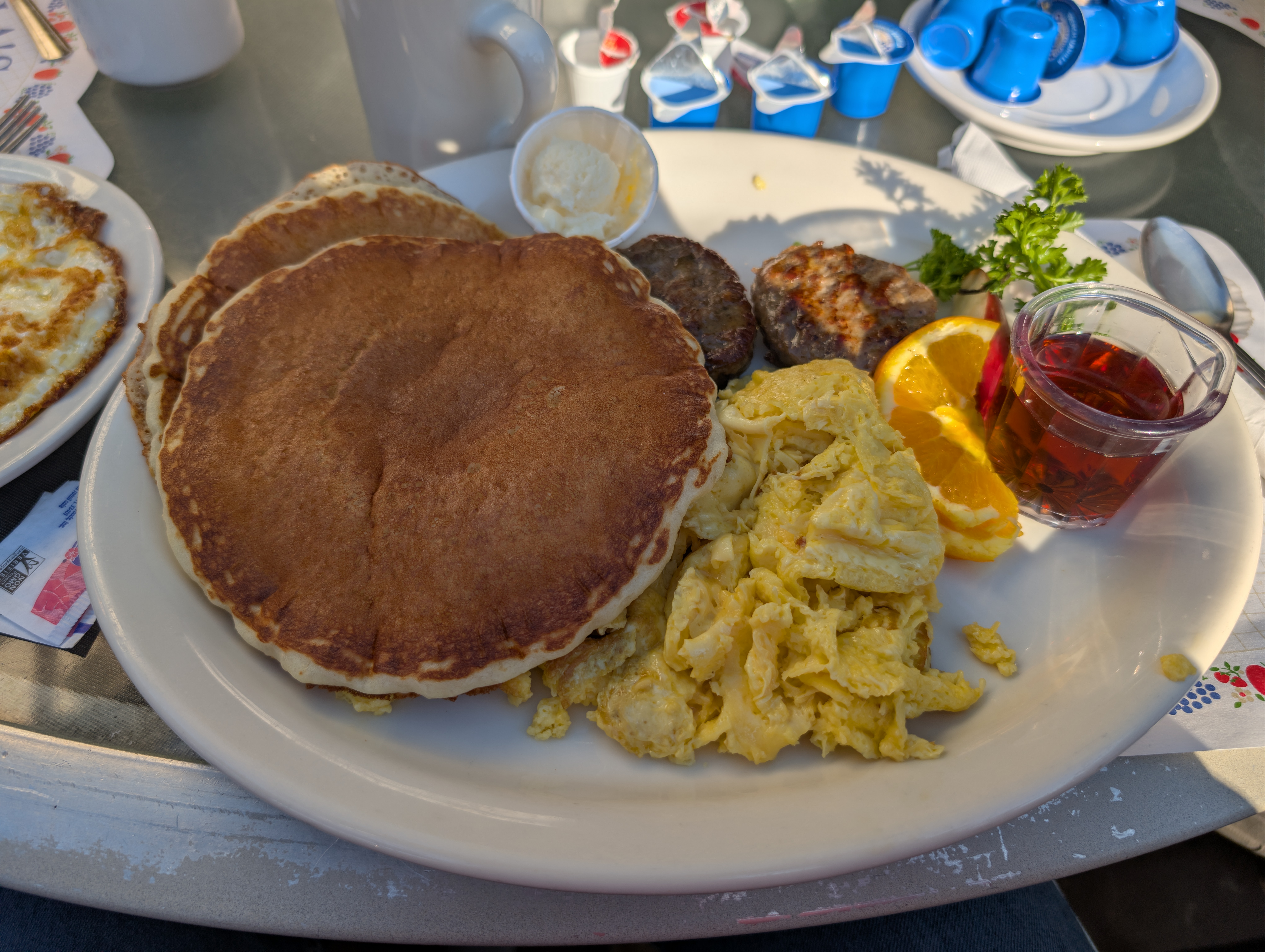 Saturday morning at Paula's Pancake House in Solvang