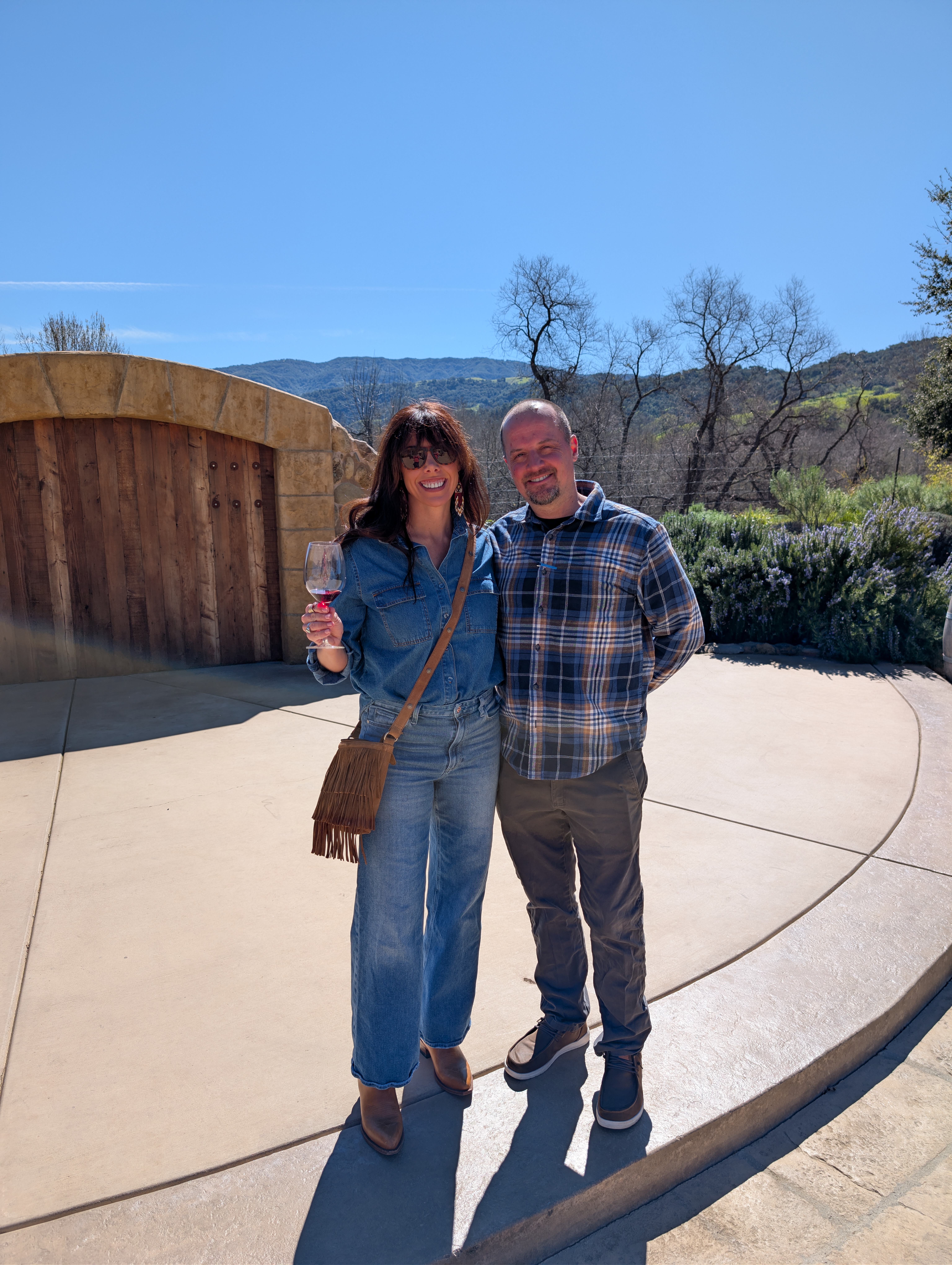 Vineyard views from the Refugio Road estates